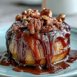 Crisp apple slices drizzled with caramel and dark chocolate for a bite-sized, gourmet candy apple treat.