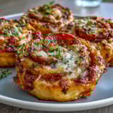 Warm, flaky pizza pinwheels stuffed with zesty marinara, melted cheese, and pepperoni—ideal appetizer for any occasion.  