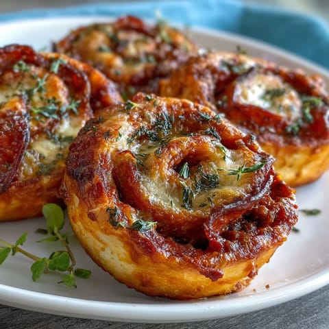 High Protein Pepperoni Pizza Rolls