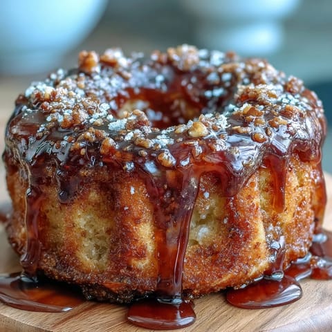 Cardamom-spiced donuts topped with a glossy honey glaze, served on a rustic wooden board.