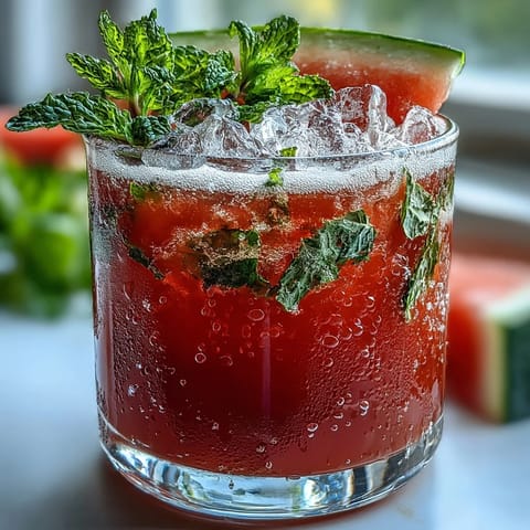 Watermelon Mint Vodka Spritz