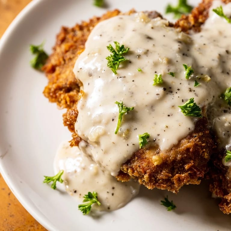 Crispy edges and tender inside describe this delicious Chicken Fried Steak, perfect for dinner.