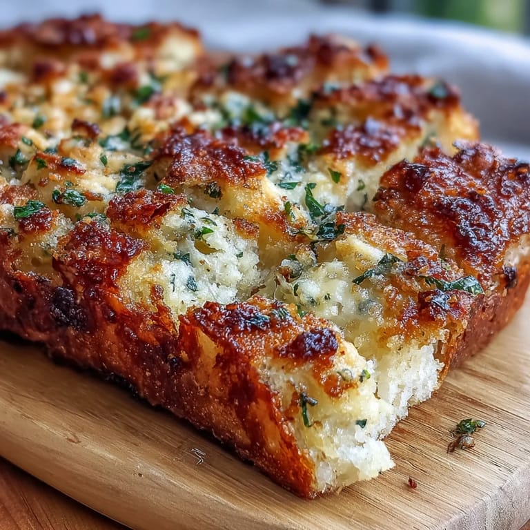 Rustic Perfect Parmesan Garlic Artisan Bread loaf on a cooling rack, steam rising, ready to serve with soup or pasta.