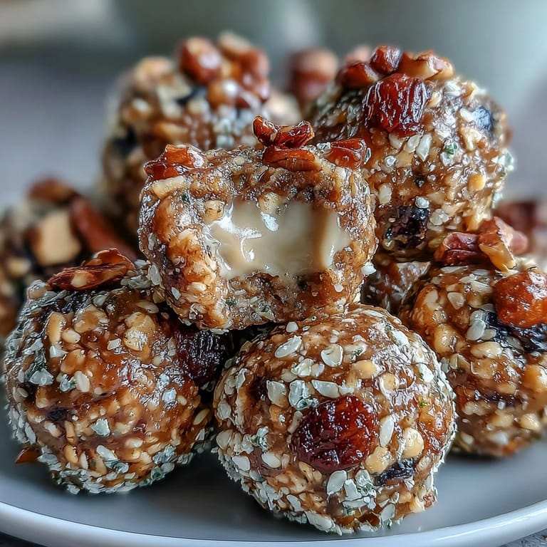 Easy no-bake lemon blueberry energy bites rolled into bite-sized portions, ideal for a healthy vegan treat.