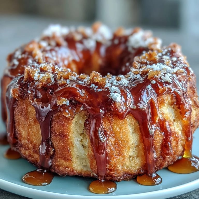 Fluffy cardamom-infused donuts with a luscious honey glaze, sprinkled with chopped pistachios for added crunch.