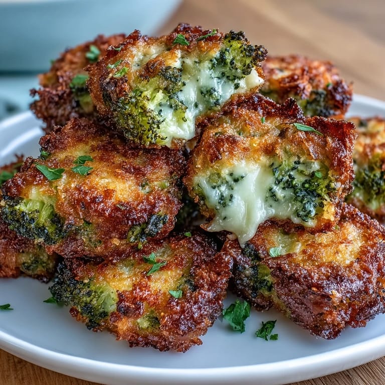 Cheesy broccoli and cheddar tots cooked in the air fryer until irresistibly crispy.