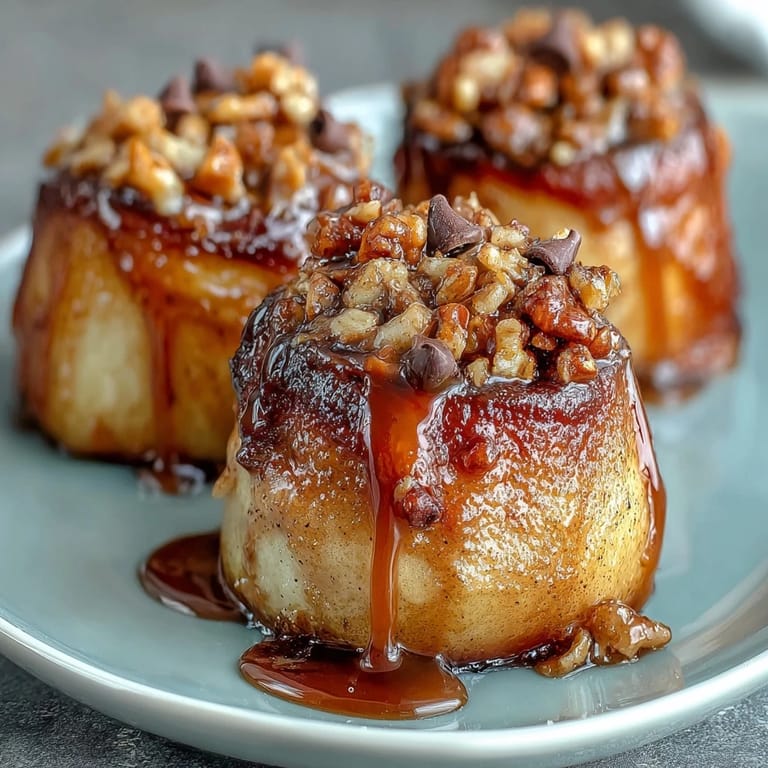 Sweet apple slices coated in creamy peanut butter drizzle and topped with hearty granola, a fun and easy dessert or snack.