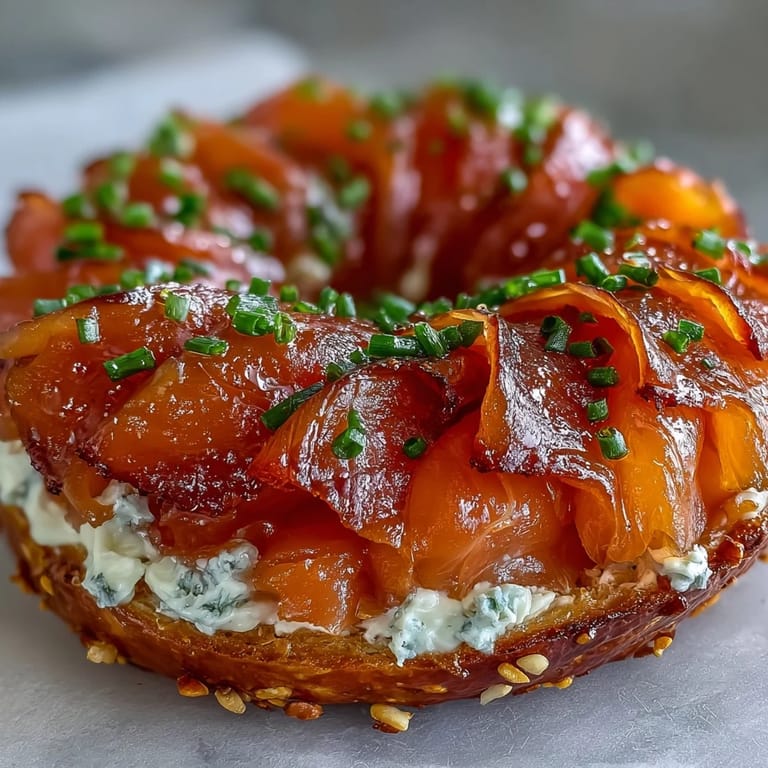 Vibrant Smoked Salmon Bagel Board: creamy spreads, fresh veggies, ready for guests.