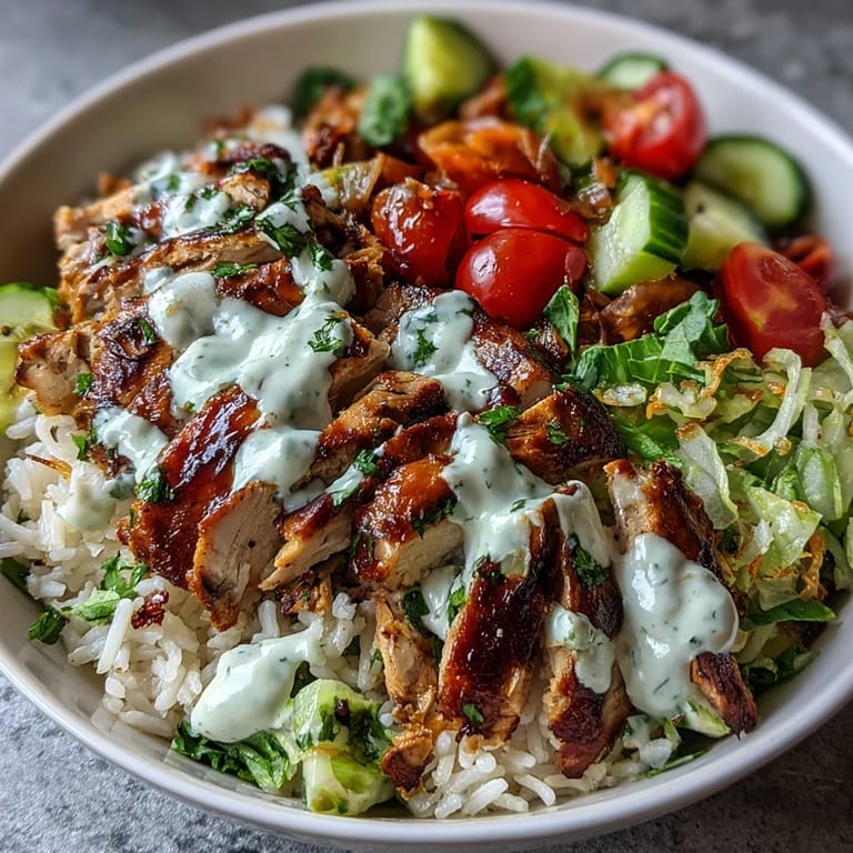 Savory Middle Eastern Shawarma Bowl, a vibrant, healthy meal perfect for any night.