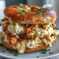 Fluffy scrambled eggs and melted cheddar on hearty protein bagels — a satisfying, make-ahead breakfast sandwich.