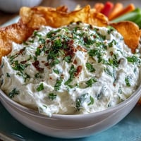 Whipped Cottage Cheese Ranch Dip with crisp veggie sticks, perfect for healthy snacking.  